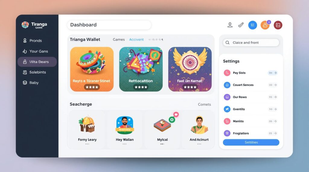 Tiranga Game Dashboard